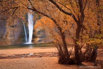 calf creek falls, autumn, color