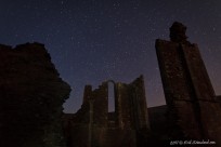 llanthony priory, ruins, night, stars