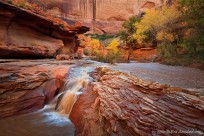 desert, waterfall, canyon, river, 