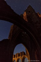 llanthony priory, ruins, night, stars